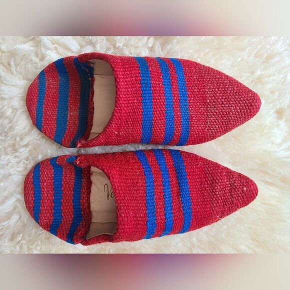 NWT Upcycled Moroccan Rug Slippers Size M [Womens 7-8] - Picture 2 of 10